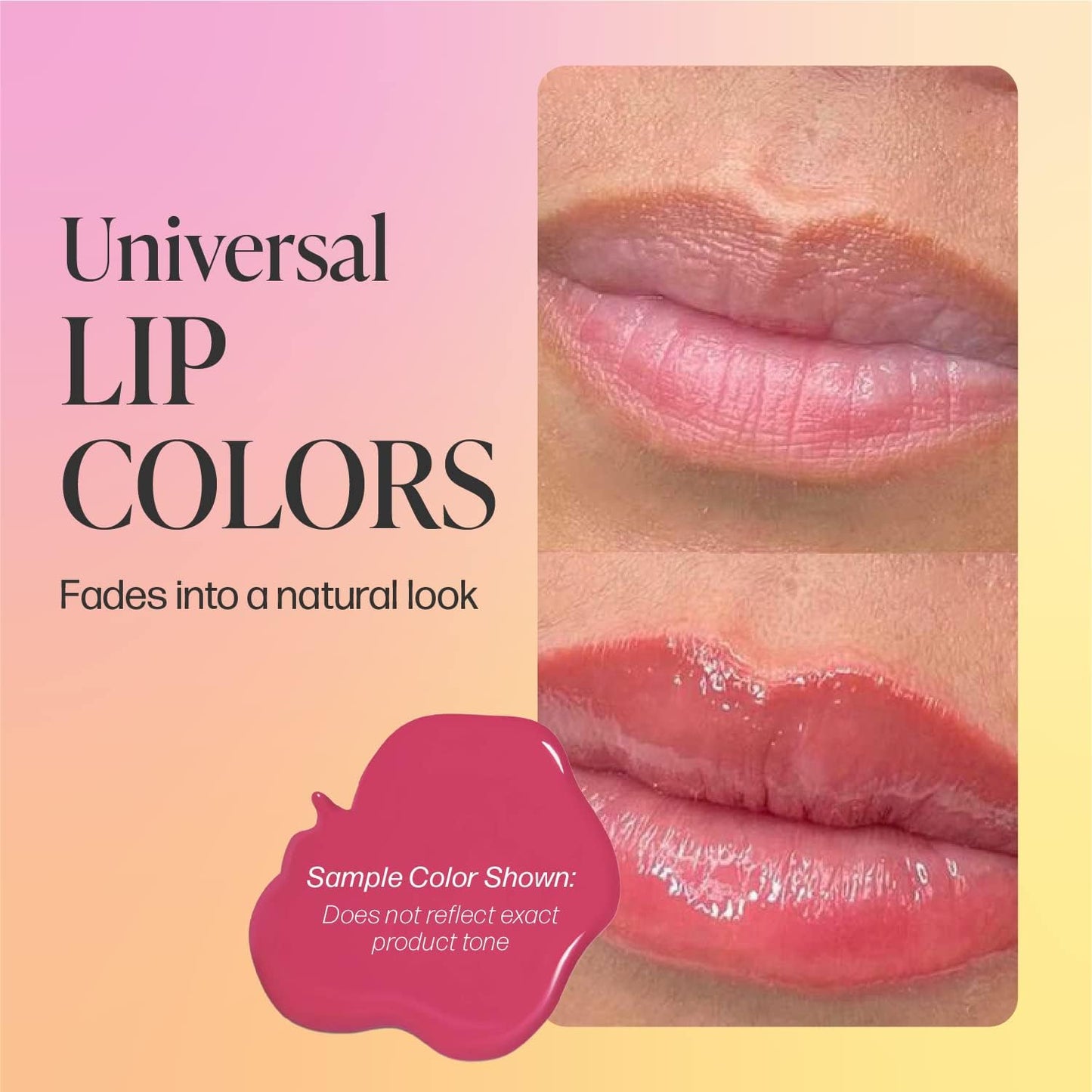 Perma Blend Sweet Lip Set - Pink & Red Tattoo Ink Set for Permanent Makeup - Lip Blushing & Microblading Kit -Tattoo Supplies for PMU - 6 Pigments +