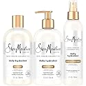 SheaMoisture Shampoo & Conditioner + Leave-in Treatment, Daily Hydration with Coconut Oil, Hair Detangler, Frizz Control, Cruelty-Free (3 Piece Set)