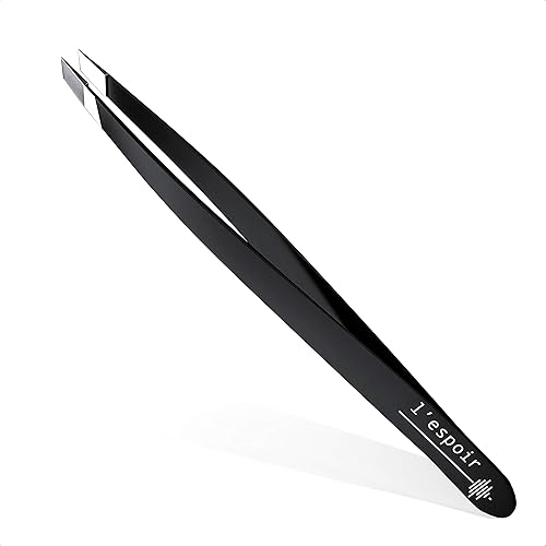 L’espoir High Precision Slant Tweezers with Perfect Alignment (Rust-Free, Stainless Steel) Best for Daily Beauty Routine - Single Piece for Men