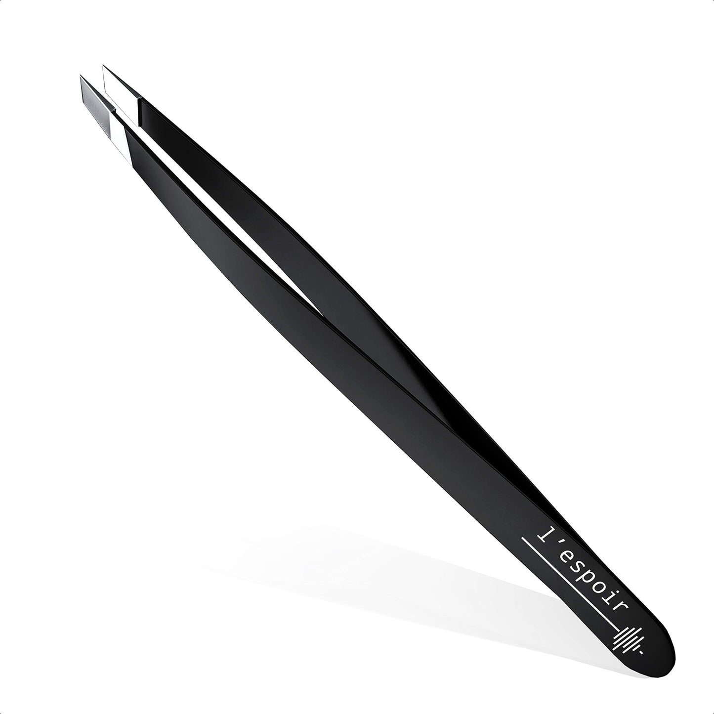 L’espoir High Precision Slant Tweezers with Perfect Alignment (Rust-Free, Stainless Steel) Best for Daily Beauty Routine - Single Piece for Men