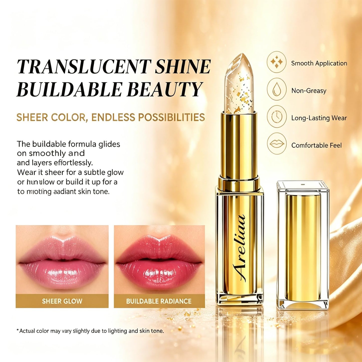 Areliaa Skin-Adaptive Lipstick for Older Women, Ph Lipstick Color Changing Long Lasting, Transfer-Resistant & Nourishing Lip stick, Keeping Makeup in