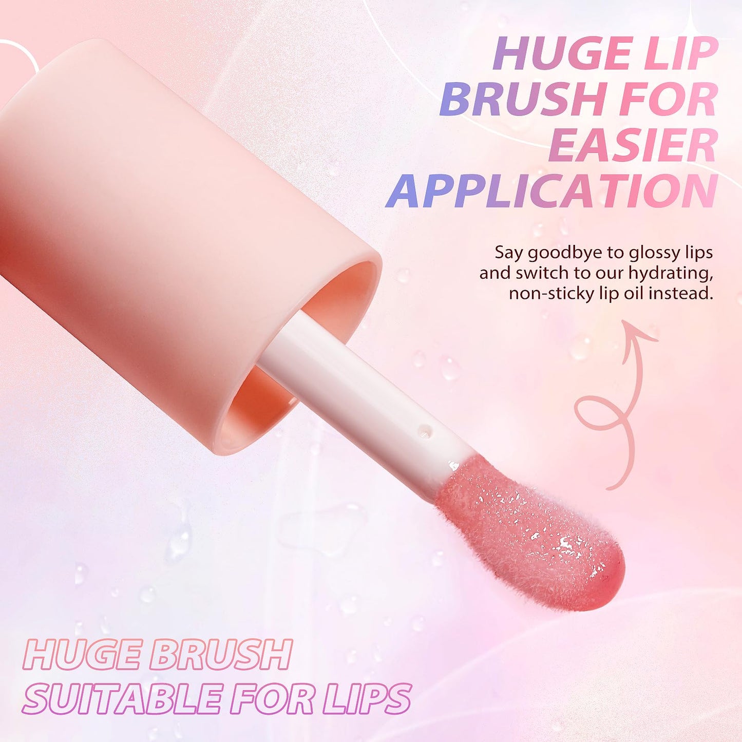 LANGMANNI Moisturizing Lip Oil,No-Sticky Lip Gloss Lip Balm Lip Care,Fruit Flavoured Lip Oil For Dry Lip's Moisturizing Hydrating And Nourishing