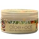 Greenwich Bay Trading Company Aloe Oat Body Butter | Luxurious Moisturizing Cream with Aloe Vera and Oat Extract | 8 oz