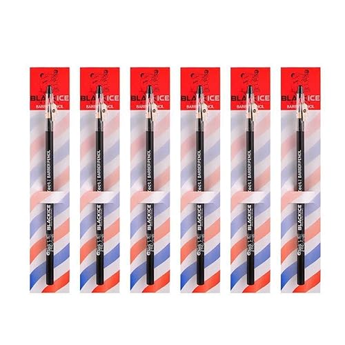 Black Ice Spray Barber Pencil (Black) - 6 pieces