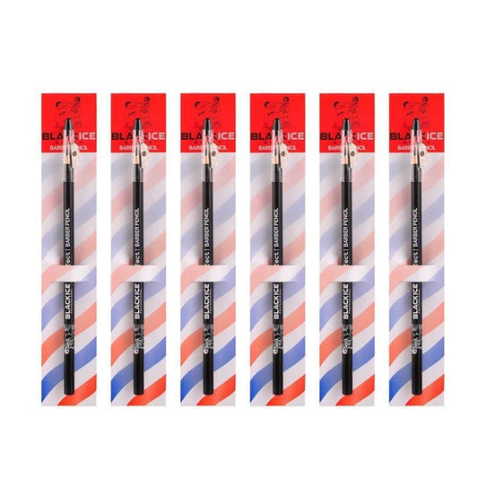 Black Ice Spray Barber Pencil (Black) - 6 pieces