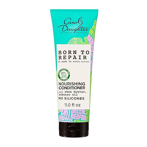 Carol's Daughter Born To Repair Nourishing Conditioner, Sulfate-Free Hair Care for Curly Hair with Shea Butter, 11 Fl Oz