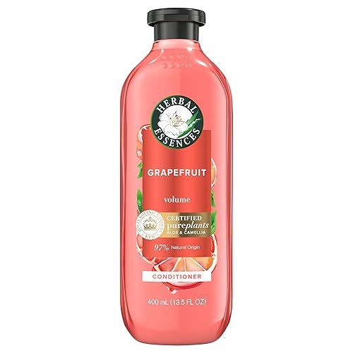 Herbal Essences Grapefruit Volumizing Conditioner, 13.5 Fl Oz, with Certified Camellia Oil and Aloe Vera, For All Hair Types, Especially Fine Hair