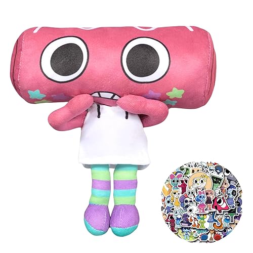 Lemoneon Dandy's World Plush 11" Cosmo Plush Stuffed Figure Pillow for Video Game Fans Room Decor with a Sticker Set