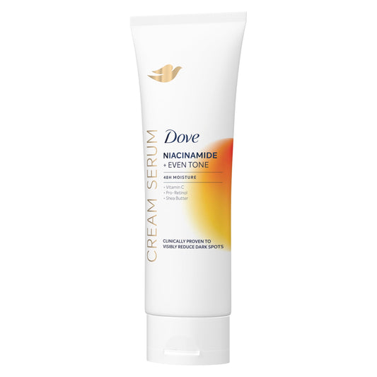 Dove Body Cream Serum Niacinamide + Even Tone for Dark Spots and Uneven Tone with Vitamin C, Pro-Retinol and Shea Butter Lotion, 8 oz Beauty & Personal Care Dove