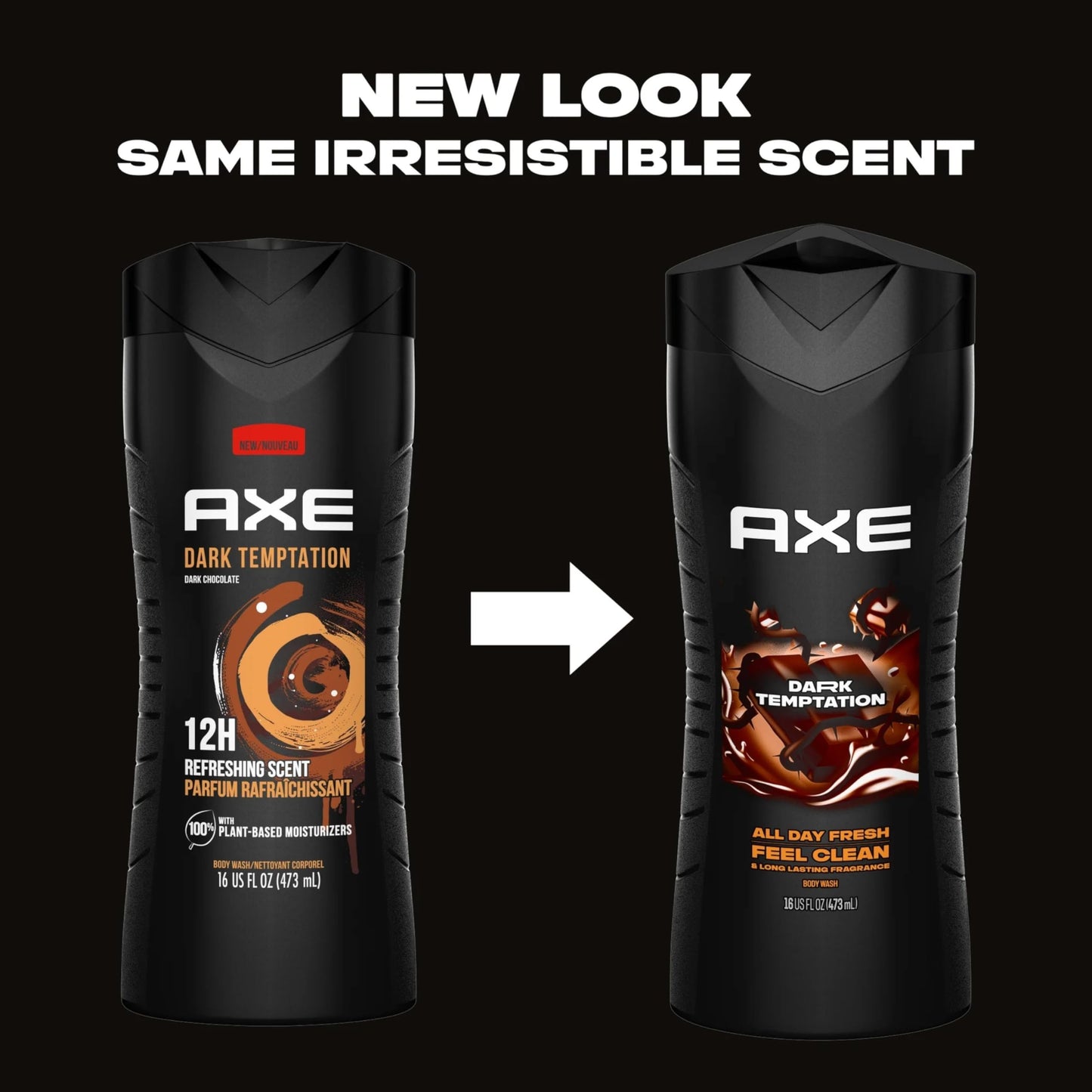 Axe Shower Gel, Dark Temptation 16 oz (Pack of 12) Beauty & Personal Care AXE