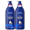 NIVEA Essentially Enriched Body Lotion for Very Dry Skin with Hyaluronic Acid, Almond Oil and Deep Nourishing Serum, 72-Hour Body Moisturizer, 16.9 Fl