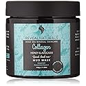All Natural & Authentic Dead Sea Mud Mask for Face & Body Infused with Collagen, Avocado and Honey - Vegan - Unscented - Treats Blackhead, Pores