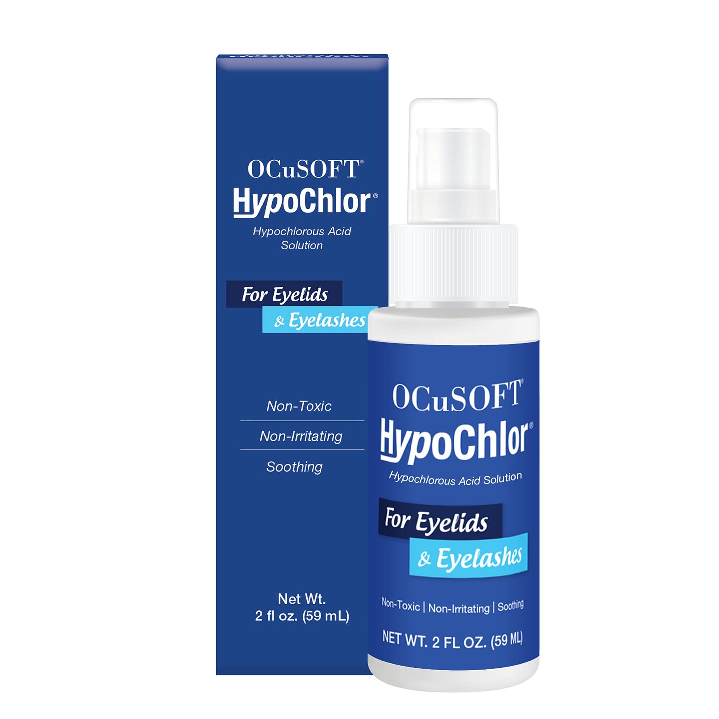 OCuSOFT HypoChlor Spray - Non-Irritating Hypochlorous Acid Spray & Eyelid Cleanser Solution to Remove Oil & Debris- 2 fl oz Beauty and Personal Care OCuSOFT