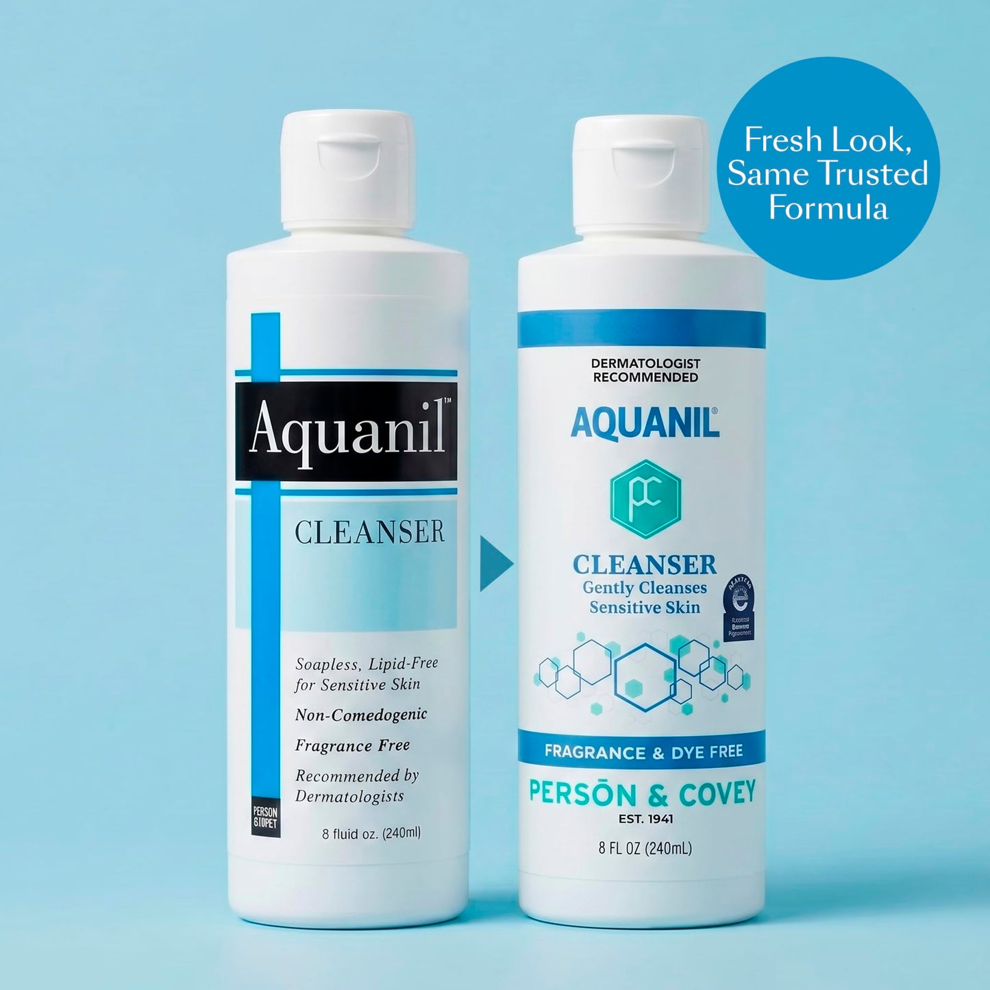 Person & Covey Aquanil Skin Cleanser, Soapless Lipid-free Cleanser - 8 Fl Oz