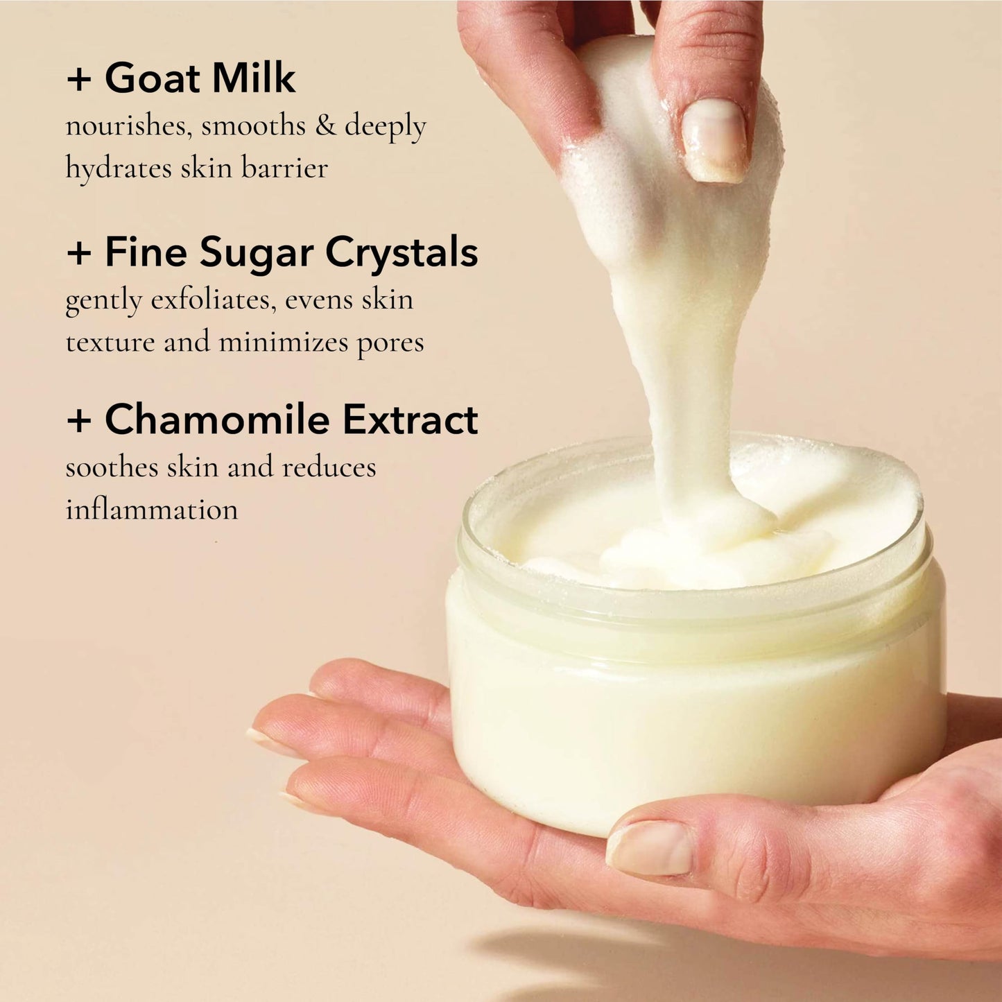 Dionis Whipped Goat Milk Body Scrub - Hydrating Body & Foot Exfoliator, Smooths Skin, with Lactic Acid & Chamomile Extract, Safe for Sensitive Skin Beauty & Personal Care Dionis