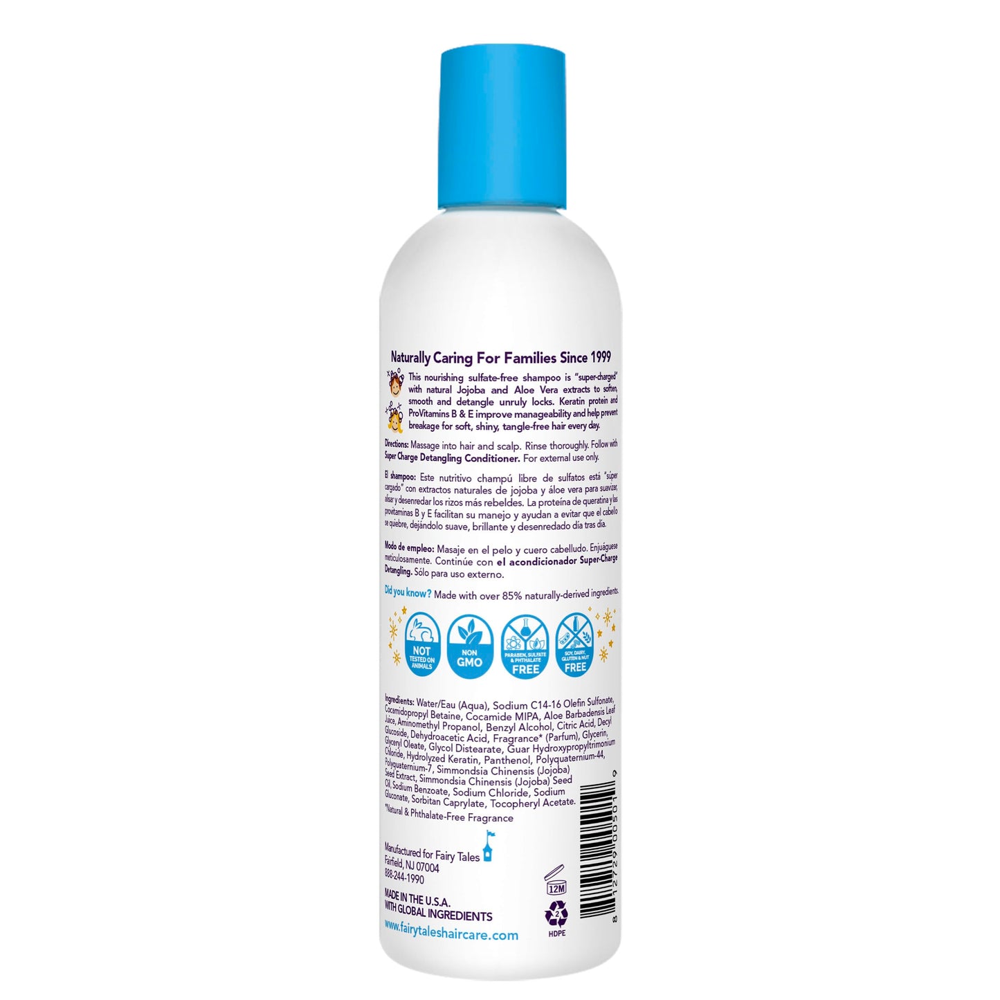 Fairy Tales Tangle Tamer Detangling Shampoo for Kids - Ultra Moisturizing and Anti Frizz Protection - Paraben Free, Sulfate Free - 12 Oz