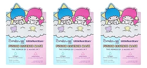 The Crème Shop® Little Twin Stars Fusion Mask With Collagen Encouraging Vibrant Glowing Skin and Vitamin A-Rich Watermelon for Youthful Appearance - 3