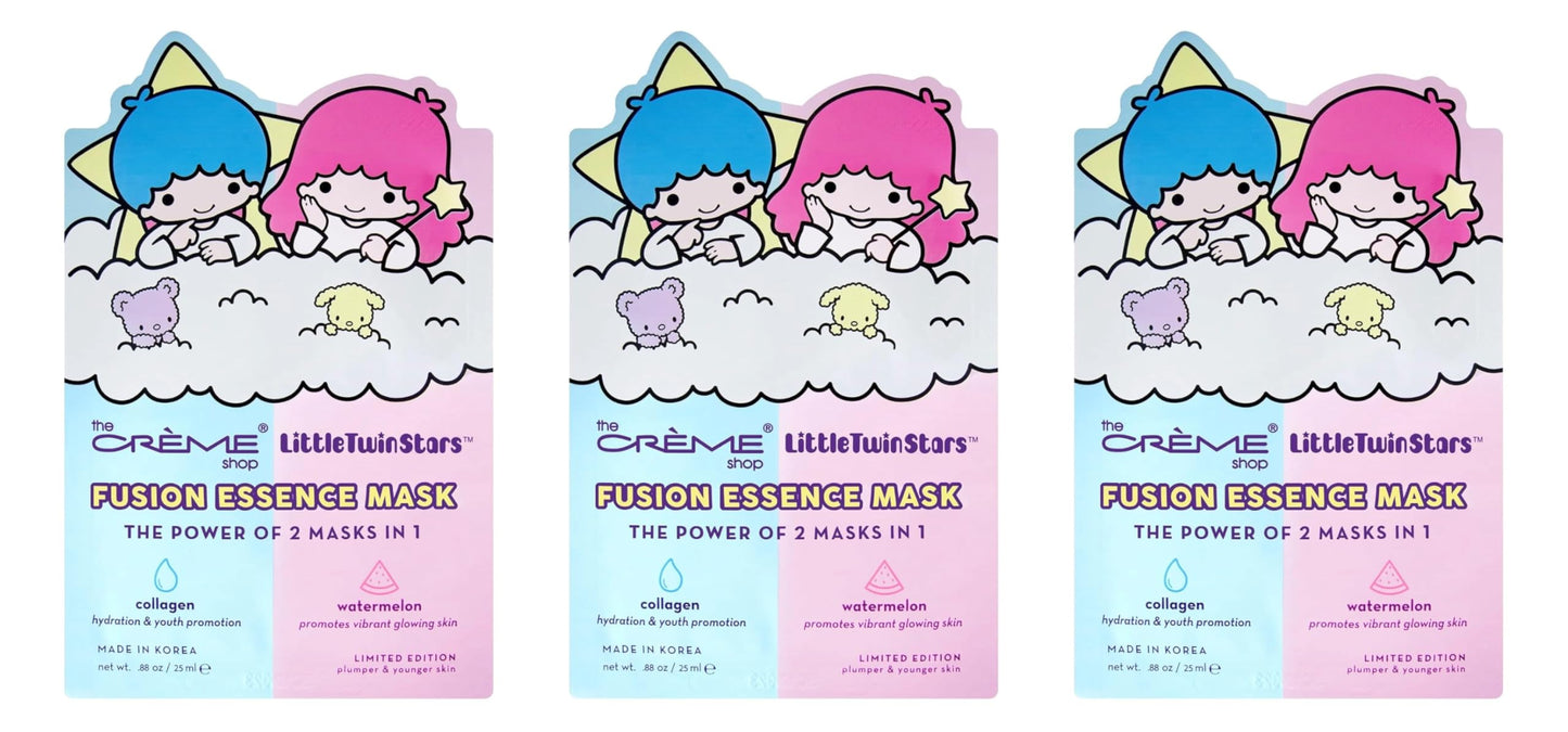 The Crème Shop® Little Twin Stars Fusion Mask With Collagen Encouraging Vibrant Glowing Skin and Vitamin A-Rich Watermelon for Youthful Appearance - 3