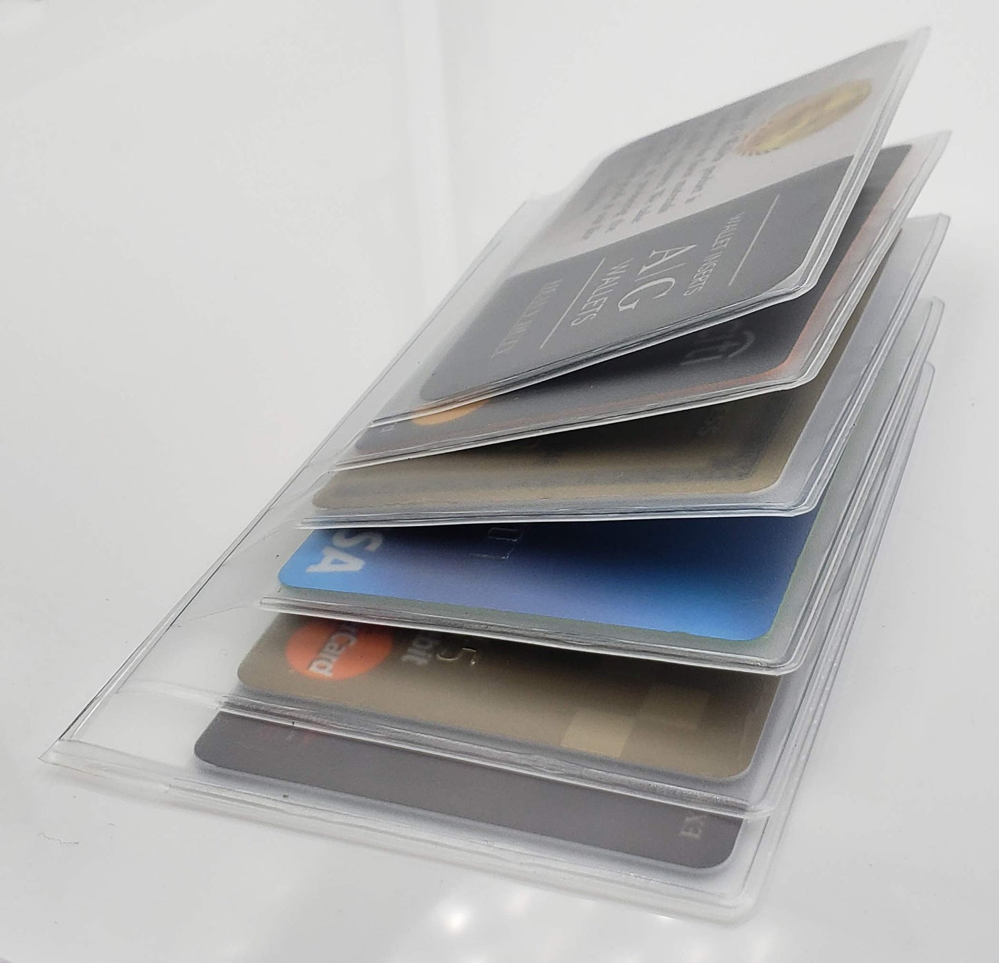 ag wallets Unisex Vinyl Set of 2 Clear Premium Quality Wallet Insert from (Checkbook 6 Page)