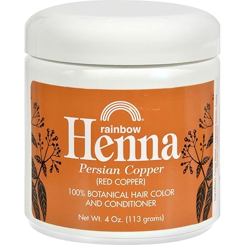 Rainbow Research Henna Hair Color and Conditioner Persian Copper, 4 oz., Red