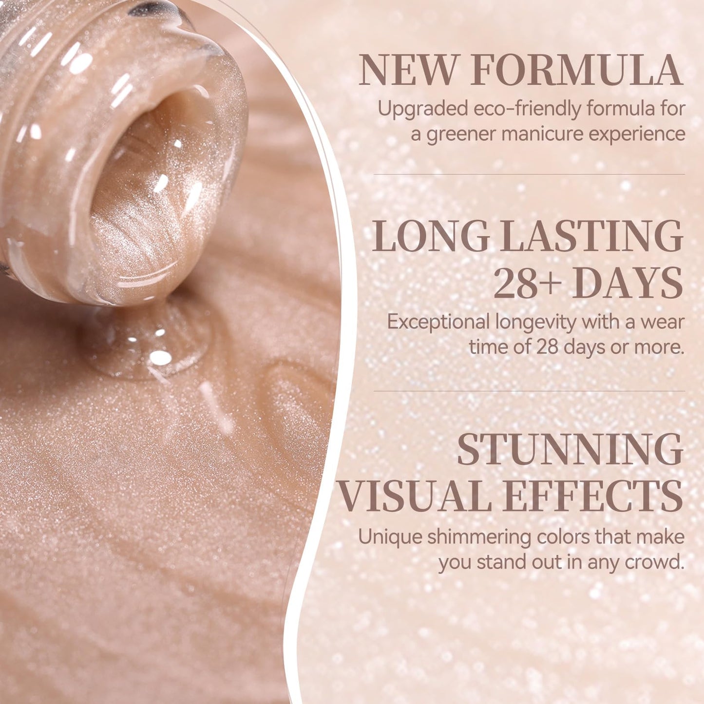 BORN PRETTY Cat Magnetic Eye Gel Nail Polish,15ML Water Light Brown Magnetic Shimmer Glitter Holographic Gel Polish Jelly Glass Crystal Nail Polish Beauty and Personal Care Born Pretty