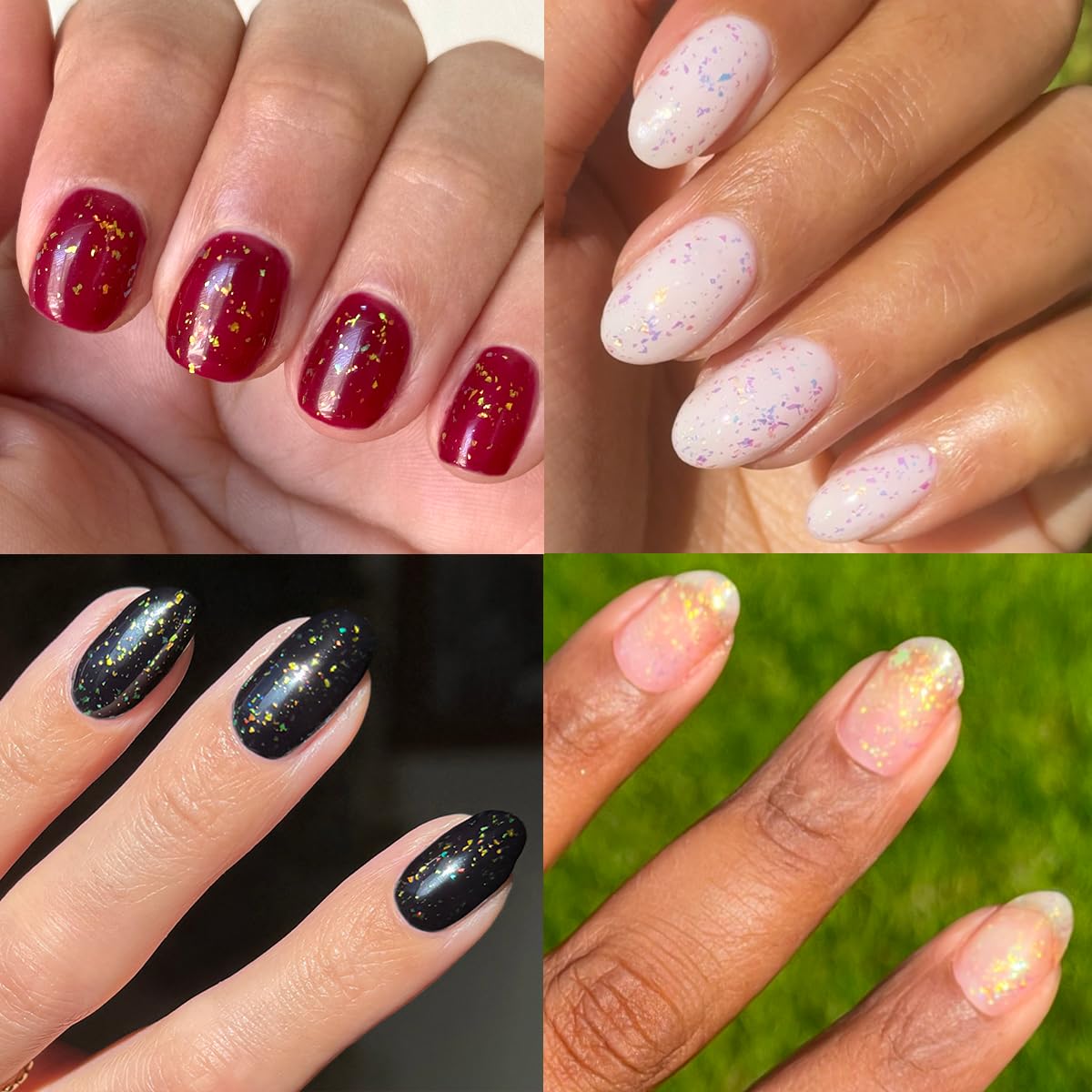 Olive & June Long Lasting Top Coat Nail Polish - Stardust | Gel-Like Finish | No Lamp Needed | Lasts up to 10 days | Salon-Quality at Home | Vegan Beauty & Personal Care Olive & June