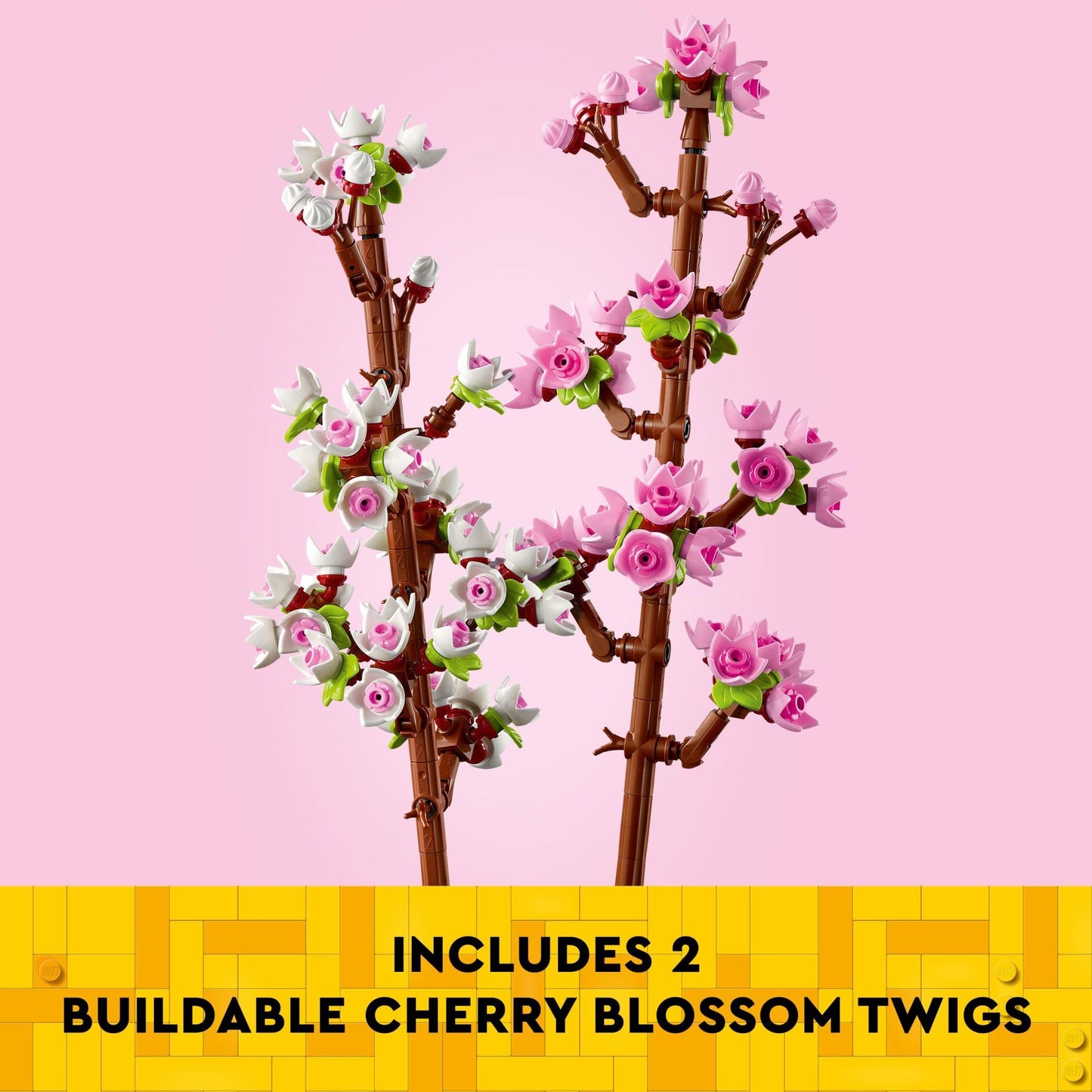 LEGO Cherry Blossom 40725, Building Toy for Kids Ages 8+, Artificial Flower Decor for Home Display, Creative Gift for Plant & Flower Lovers