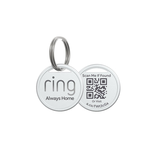 Ring Pet Tag with QR Code - Easy Setup, Real-Time Scan Alerts, Shareable Pet Profile, No Subscription or Fees