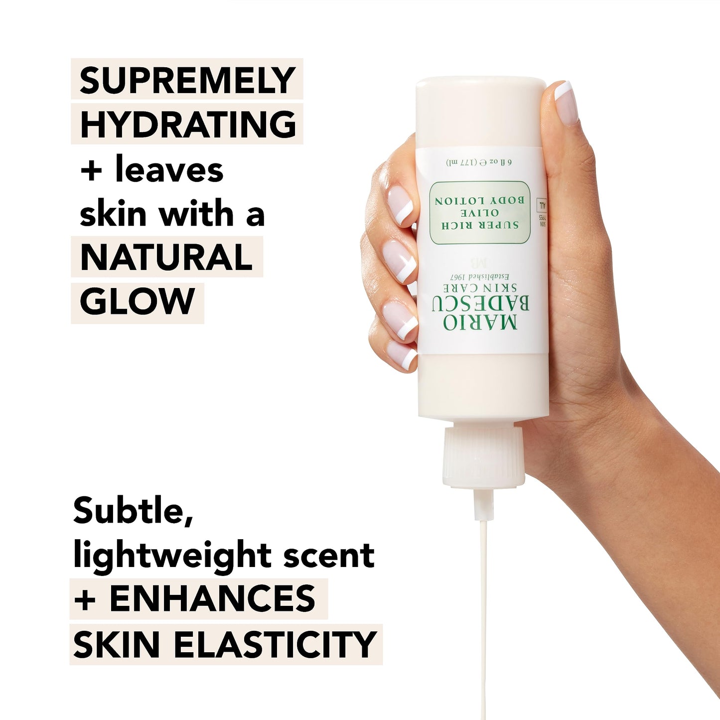 Mario Badescu Super Rich Olive Body Lotion for Dry Skin, Non-Greasy and Creamy Moisturizer Infused with Olive Oil, Ideal for All Skin Types, 16 Fl Oz