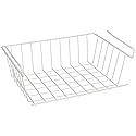 YBM HOME Under Shelf Storage Basket, 12-inch, White #1184