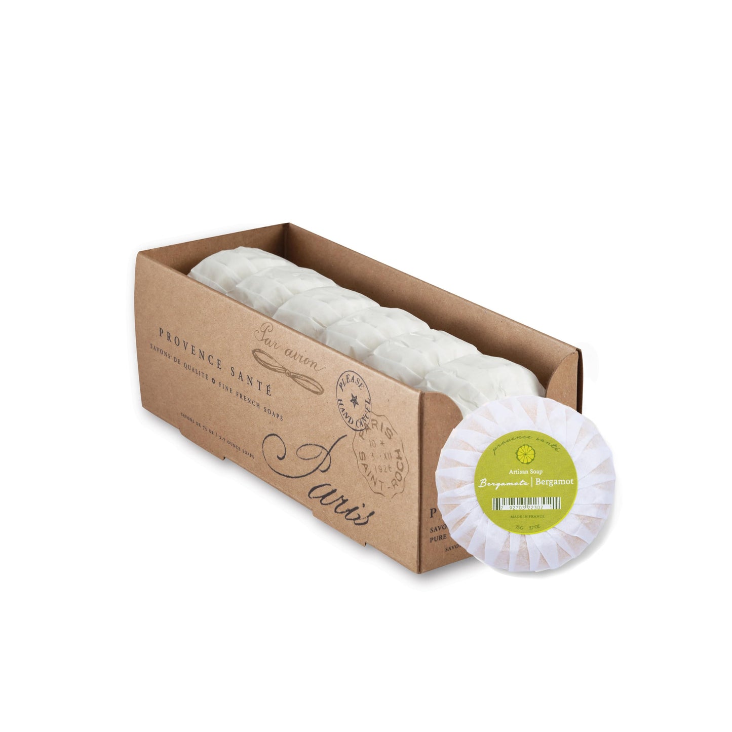Provence Sante Luxury French Cleansing Bar - Moisturizing Shea Butter - Triple-milled Bergamot Fragrance, 2.7oz (Pack of 6) Beauty & Personal Care Provence Sante