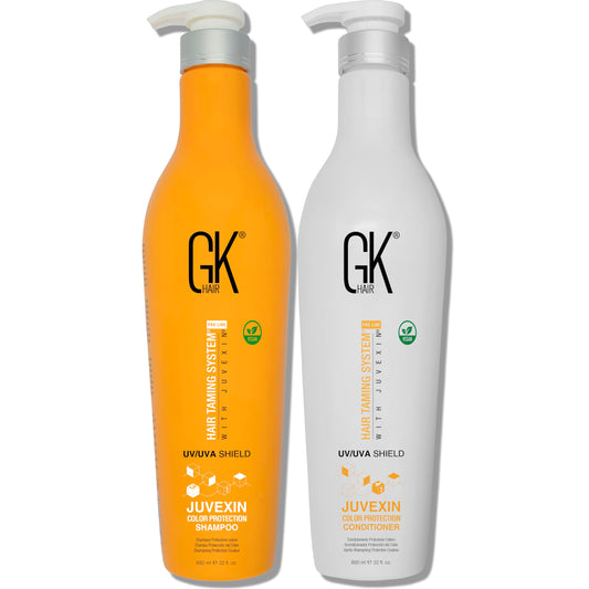 GK HAIR Color Protection Shield Shampoo and Conditioner - Blocks UV/UVA Rays - Color Treated Hair from Fading - Deep Hydration, Frizz Control Beauty & Personal Care GK HAIR