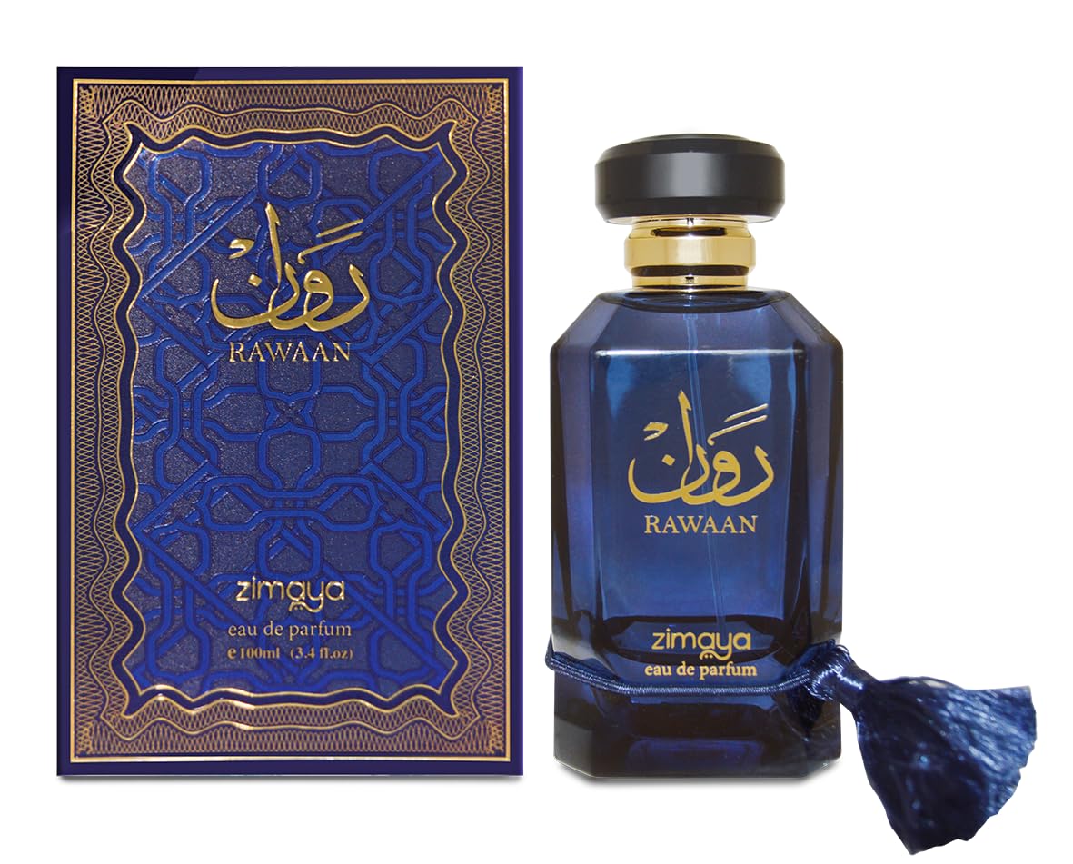 Afnan Zimaya Rawaan Eau de Parfum Spray for Unisex, 3.4 Ounce