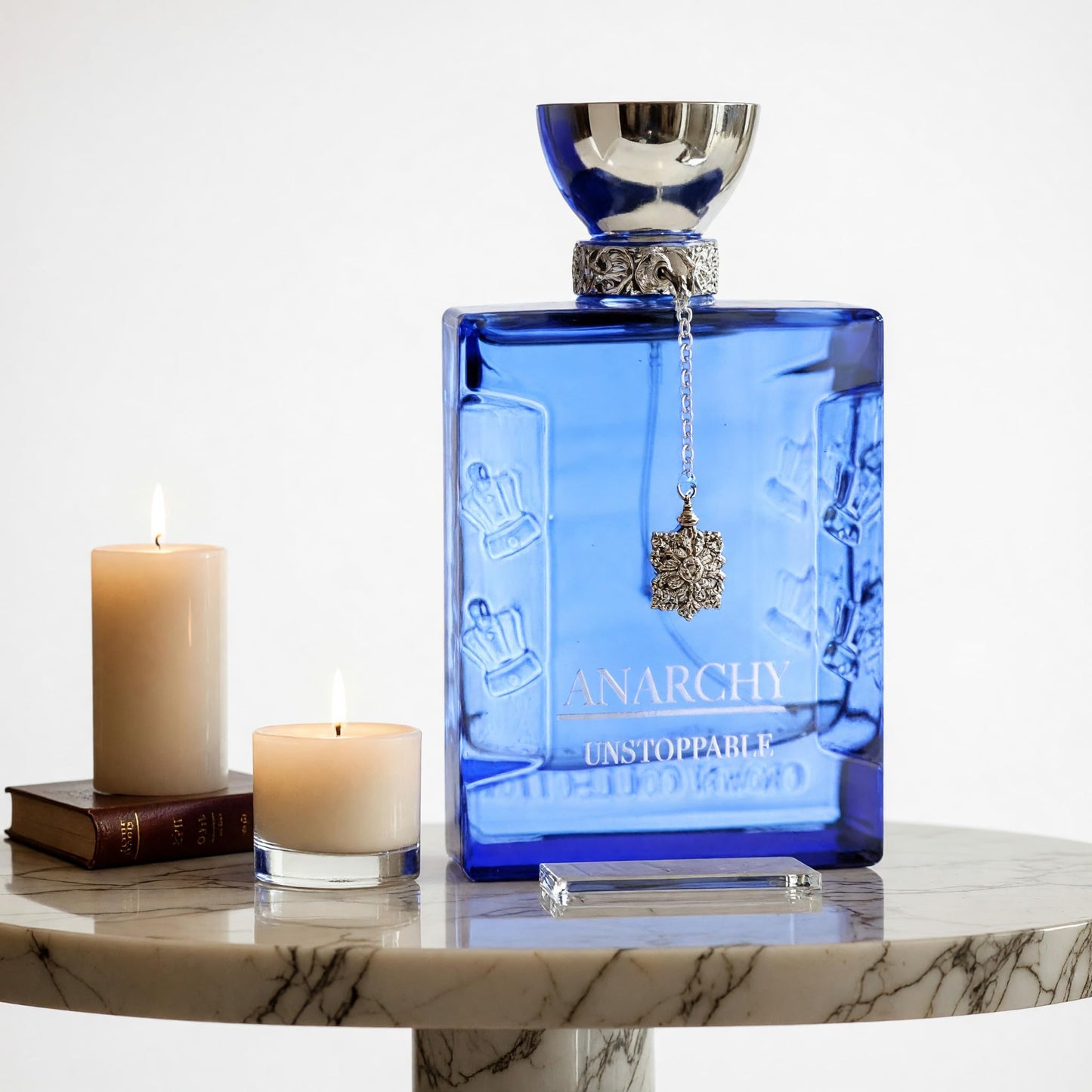 king of kings Anarchy Unstoppable for men 3.4 oz EDP Sicilian Orange; middle notes are Tunisian Neroli, Nigerian Ginger and Ceylon Cinnamon; base