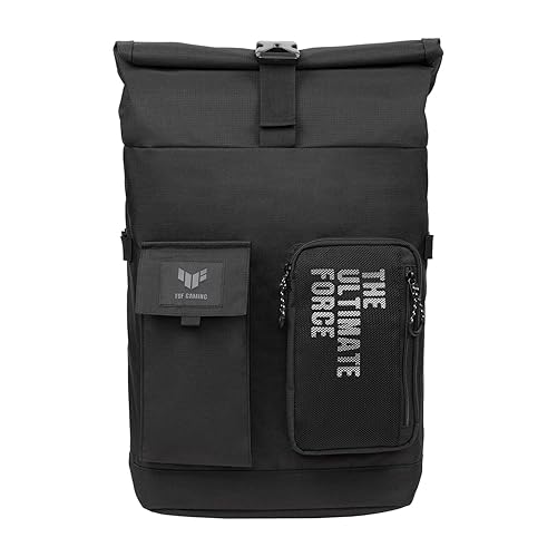 ASUS TUF Gaming VP4700 Backpack, up to 17" laptop, with top folded closure to resize, light weight and durable water repellent for daily usage