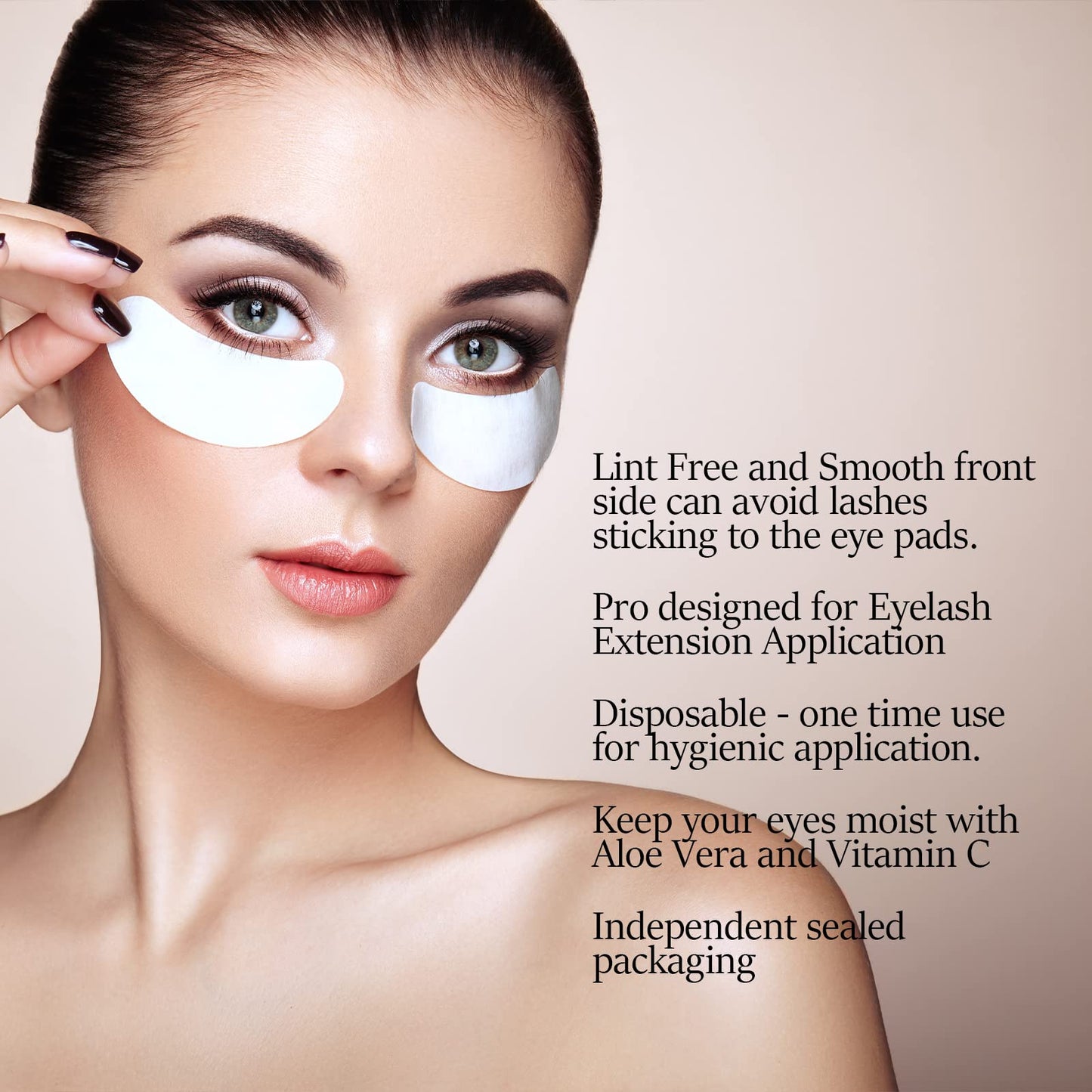 150 pairs GreenLife 100% Naturel Eyelash Extension Under Eye Gel Pads patches kit Collagen (50 150 300 Pairs) with Aloe Vera Hydrogel Eye Patches set