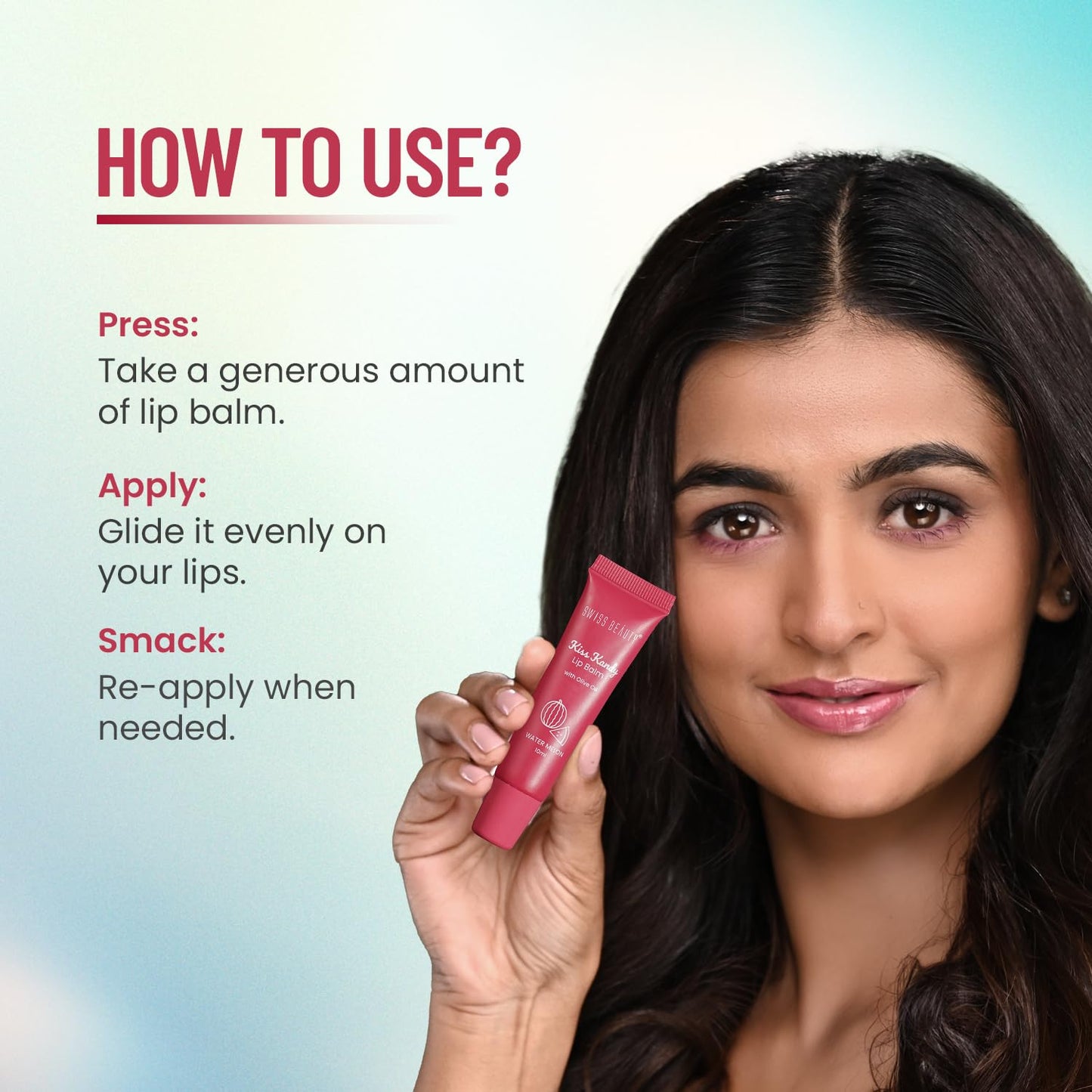 Swiss Beauty Kiss Kandy Lip Balm with Olive Oil - Moisturising - Non-Sticky - Soft & Smooth Lips - Shade - Coffee Bean, 10ml Beauty and Personal Care SWISS BEAUTY