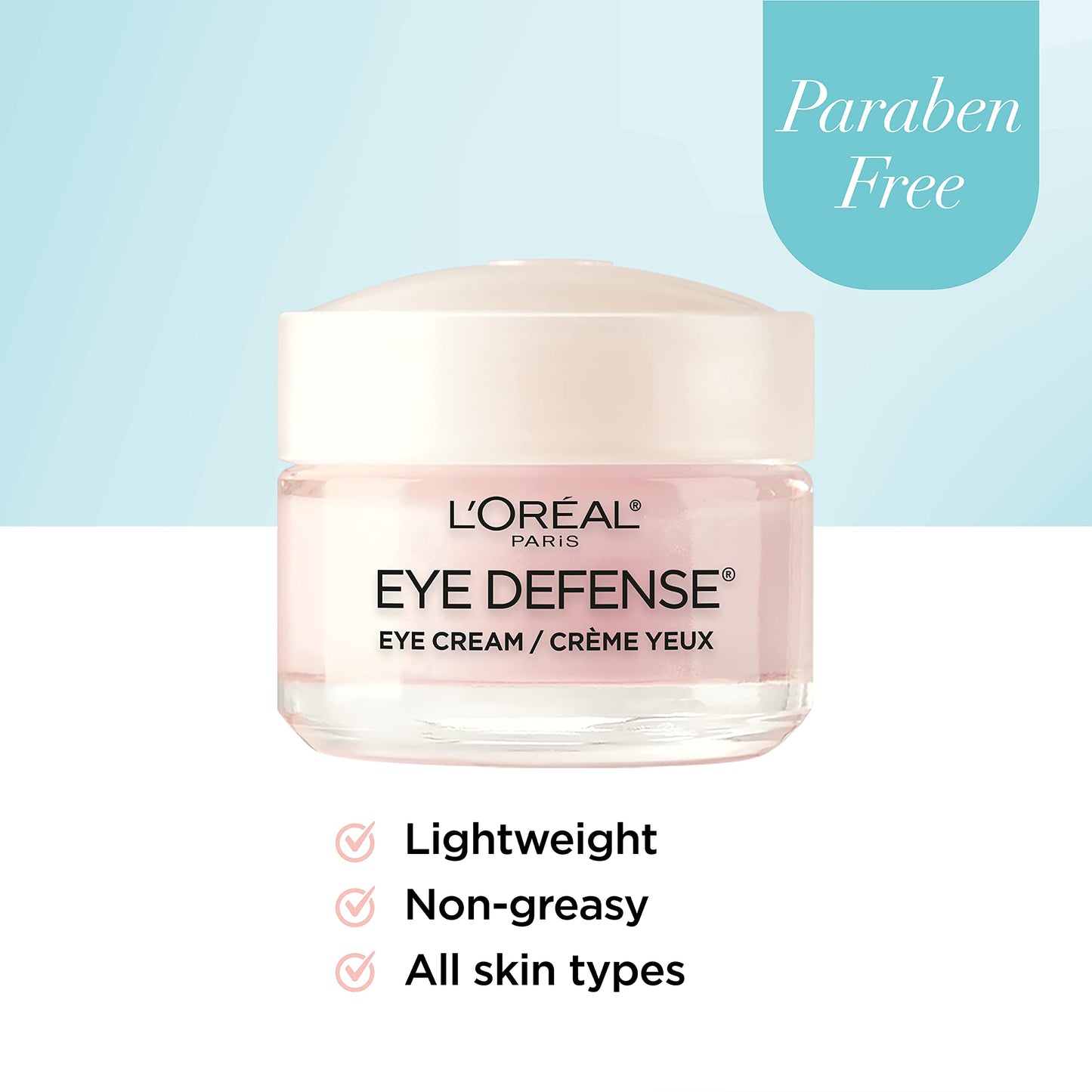 L'Oreal Paris Dermo-Expertise Eye Defense Eye Cream with Caffeine and Hyaluronic Acid 0.5 oz Beauty and Personal Care L'Oreal Paris