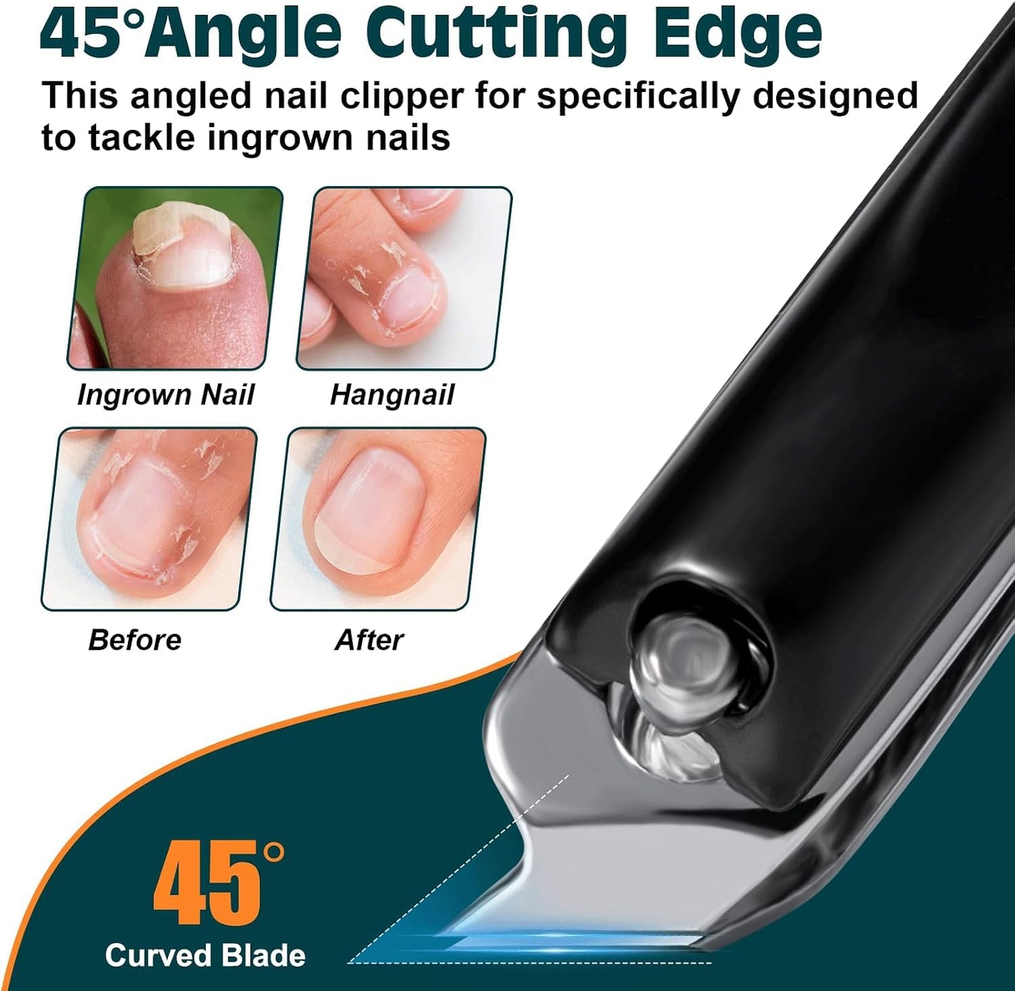 Nail Clippers Set, Fingernail and Toenail Clipper Cutters Kit Beauty and Personal Care MPKDZNE