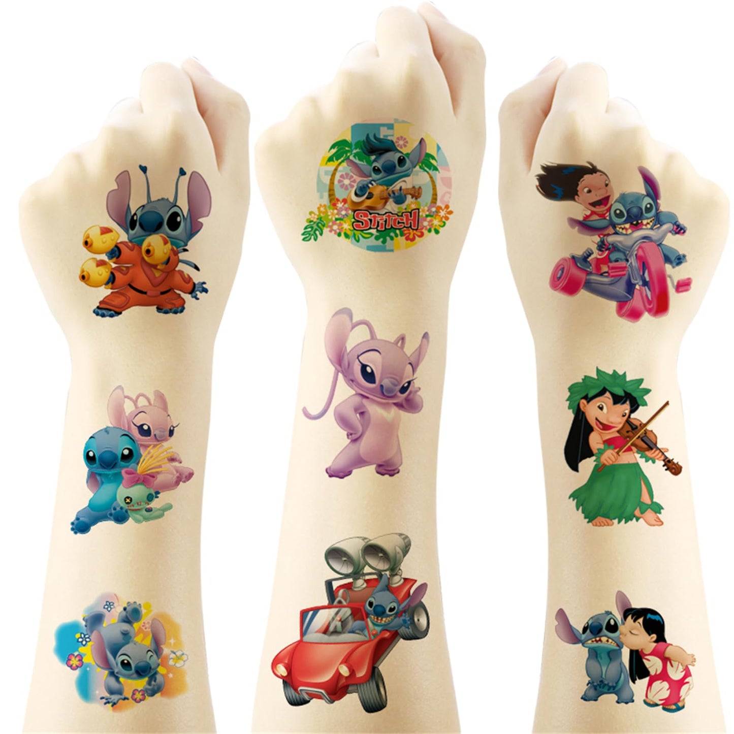 40Sheets Cartoon Stitch Temporary Tattoos Birthday Themed Party Supplies Decoration Favors Cartoon Cute Waterproof Sticker for Kids Boys Home Activity Beauty and Personal Care YINFENGKANHAI