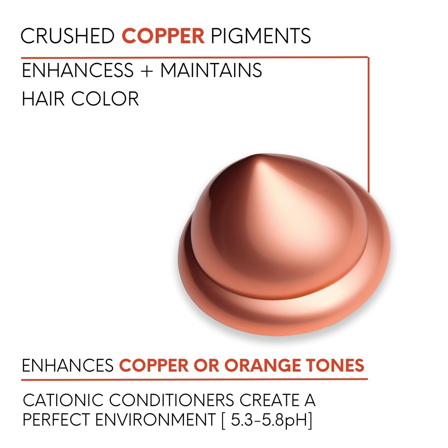 Watercolors Color Depositing Shampoo, Semi Permanent Hair Color 8.5 oz - LIQUID COPPER