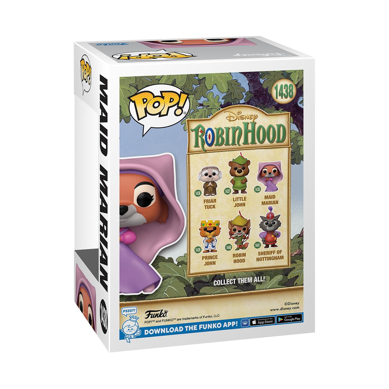 Funko POP! Disney: Robin Hood - Maid Marian - Collectable Vinyl Figure - Gift Idea - Official Merchandise - for Kids & Adults - Movies Fans - Model…