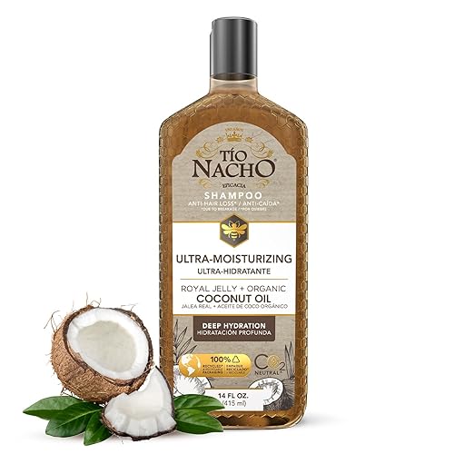Tio Nacho Ultra Hydration Shampoo with Coconut Oil & Royal Jelly, Hydrating & Nourishing for Dry, Damaged Hair, Fights Frizz & Protects from Breakage