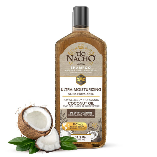 Tio Nacho Ultra Hydration Shampoo with Coconut Oil & Royal Jelly, Hydrating & Nourishing for Dry, Damaged Hair, Fights Frizz & Protects from Breakage