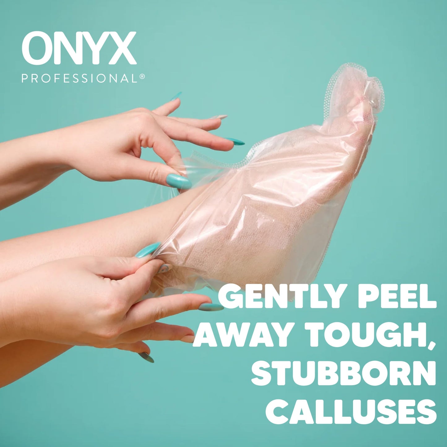 Onyx Professional Foot Peel Mask Callus Remover, 2 pack - Dead Skin Remover, Foot Exfoliator, Cracked Heel Repait, Peeling Callus Removing Foot Mask