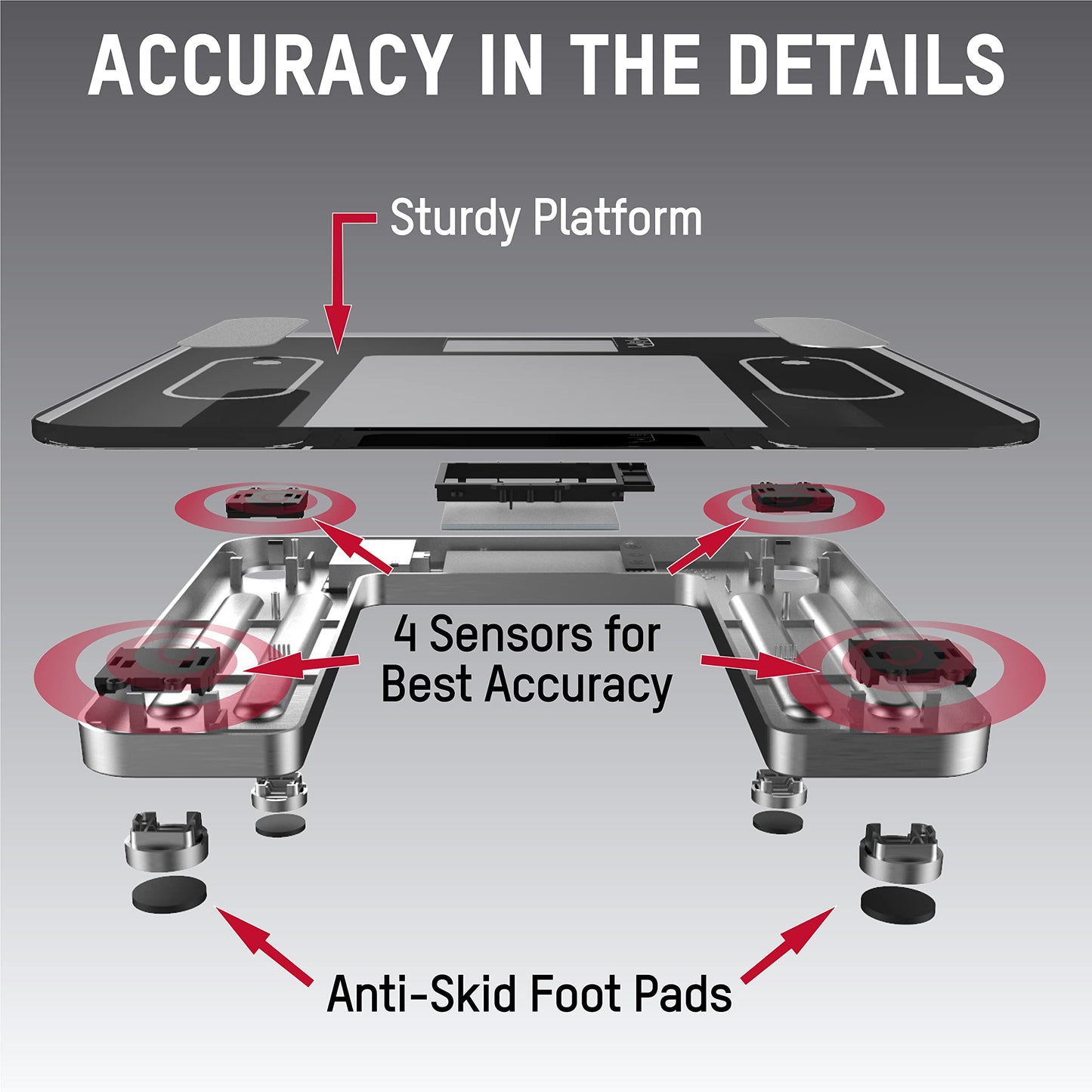 Taylor Digital Glass Body Composition Scale, Bathroom Scale for Body Weight, Measures Body Fat, Body Water, Muscle Mass and BMI, 10-User Recognition…