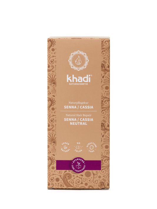 khadi SENNA/CASSIA Natural Hair Color - This colorless intensive care provides shine, volume, and elasticity - Plant hair color 100% herbal & natural