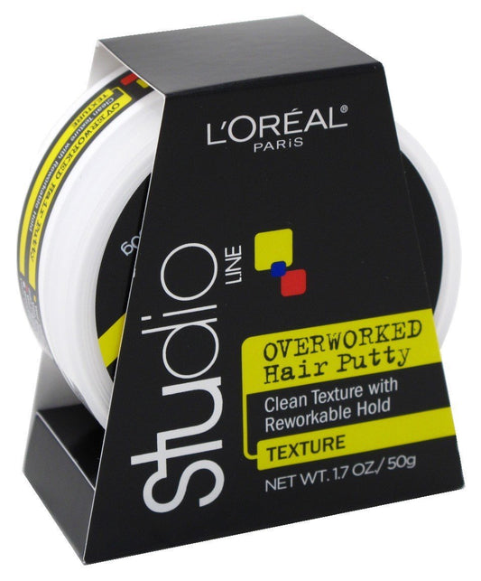 Loreal Studio Putty Overworked 1.7 Ounce (50ml) (2 Pack)
