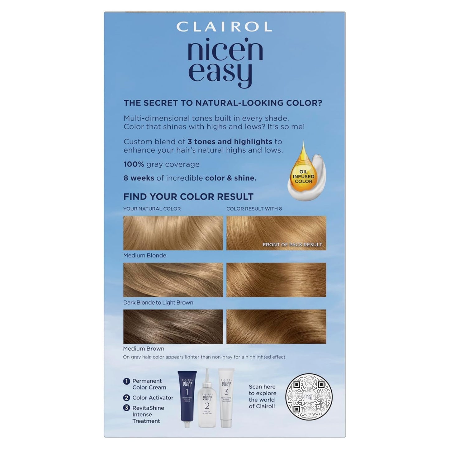 Nice'n Easy Permanent Color, Natural Medium Blonde [8/103A] 1 ea