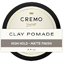 Cremo Hair Styling Clay, Premium Barber Grade Sculpting Clay for Hair Styling, 3.4 Oz